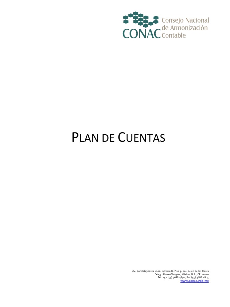 Plan de Cuentas CONAC | PDF | Beneficio (economía) | Federación