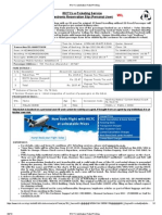 WL WL: Irctcs E-Ticketing Service Electronic Reservation Slip (Personal User)