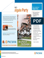PNC Cleveland Browns Tailgate Party Invite