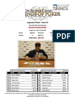 2013 Legends of Poker - Event 16 Results