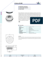 Pressure Compensation Device DA 284: High Degree of Protection Semipermeable Membrane Easy To Install