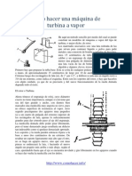 Como Hacer Una MAQUINA DE TURBINA A Vapor