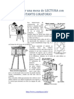 Como Hacer Una Mesa de LECTURA Con ESTANTE GIRATORIO