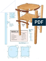 Occasional Table Exploded View and Materials List