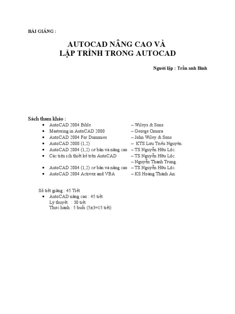 Autocad Nâng Cao | PDF