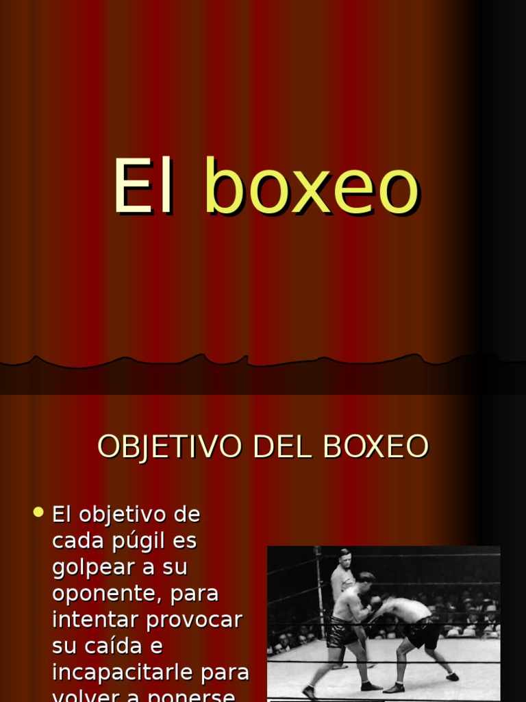 El boxeo