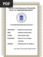 Monografía Comercio Internacional