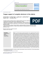 Tongue Support of Complete Denture in the Elderly