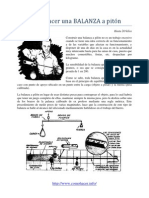 Como Hacer Una BALANZA A Pilón.