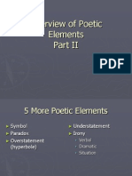 Overview of Poetic Elements 