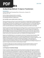 Scaling Design Methods to Improve Transformers