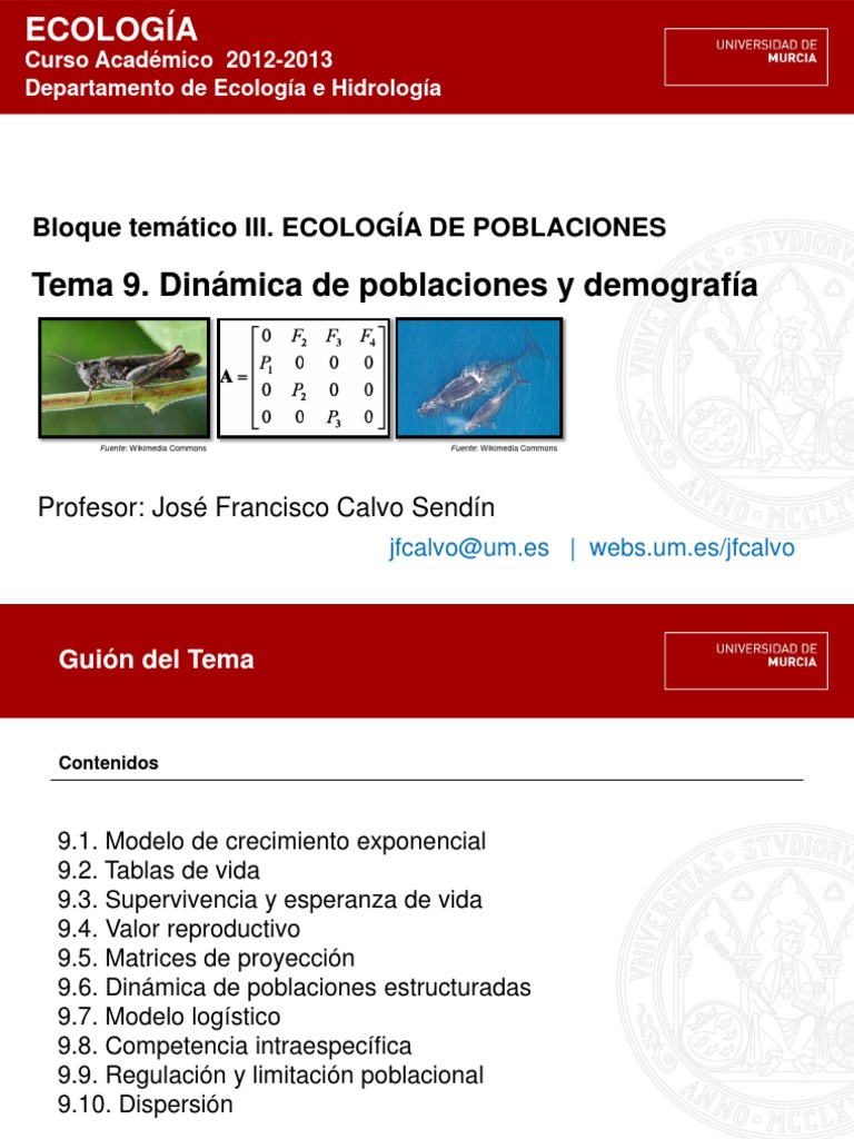 Tablas de Vida PDF Matriz (Matemáticas) Ciencias sociales ambientales