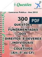 Exercicios DOS DIREITOS E DEVERES INDIVIDUAIS E COLETIVOS-ART.5º DA CF-apostila Amostra