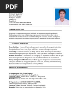 Resume of Jeko Azad Lotus