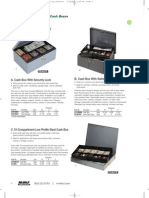 Cash Boxes: A. Cash Box With Security Lock B. Cash Box With Safety Latch