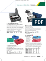 Cash Boxes & Ticket Rolls: A. Low Profile Steel Cash Box