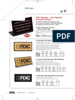 FDIC Signage - New Deposit Insurance Limits!