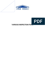 7.1 Various Inspection Forms