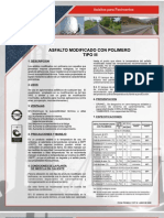 Asfalto Modificado Con Polimeros Tipo III (Manufacturas y Procesos Indust Ltda) Barranca