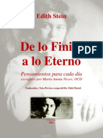 Edith Stein - De Lo Finito a Lo Eterno