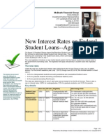 New Interest Rates On Federal Student Loans - Again