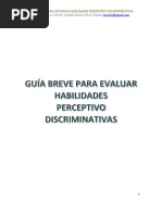 Guía Breve para Evaluar Habilidades Perceptivo Discriminativas