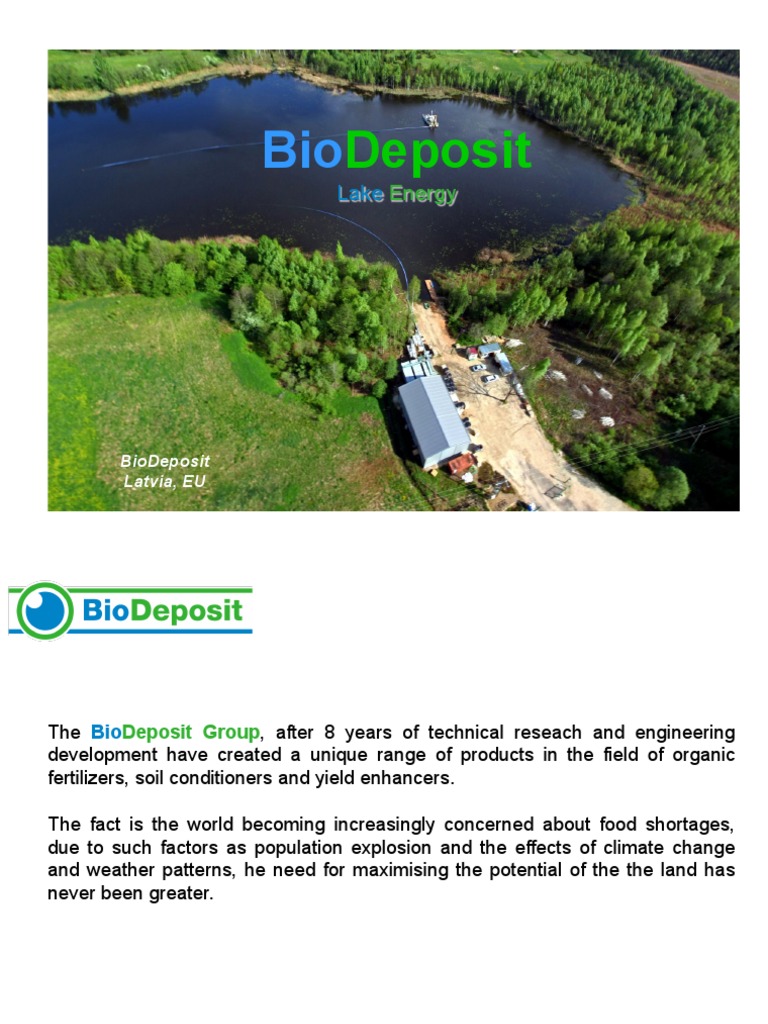 Sapropel: Innovative Organic Fertilizer | PDF | Fertilizer | Manure