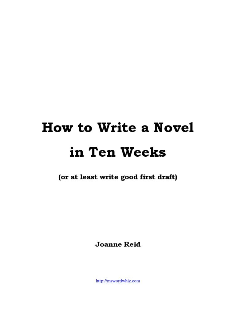 How To Write A Novel PDF Feeling Idea