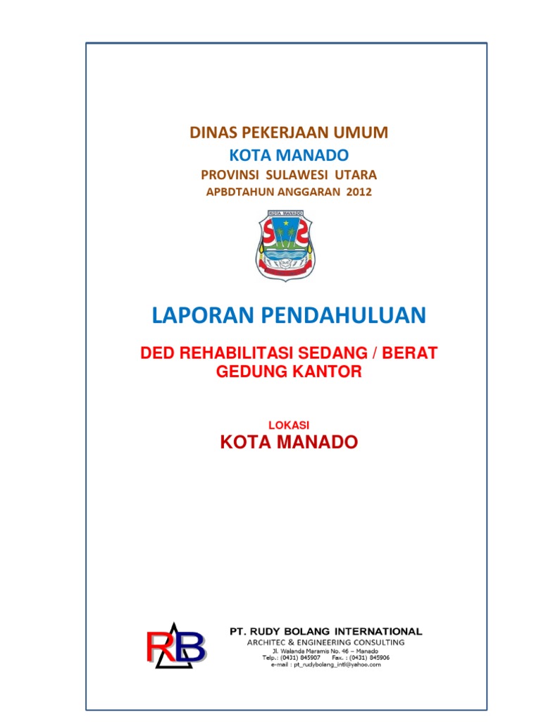 106057002 Laporan Pendahuluan DED Rehab Gedung Kantor