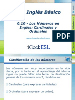 0.10 - Los Números en Ingles Cardinales y Ordinales