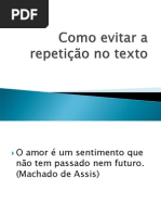 [Fazer}Como evitar a repetição no texto - Adrenalina.ppt