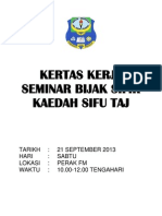 Kertas Kerja Seminar Bijak Sifir Sifu Taj