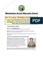 Washington Arrest Warrants - Arrest Warrants Check