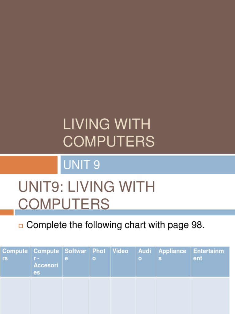 Computer Usage & Comparisons | PDF