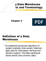 Defining Data Warehouse Concepts and Terminology