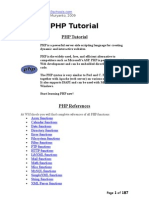 PHP Tutorial(w3schools)