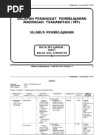 SILABUS Fiqih Kelas VIII MTs Semester 1, 2