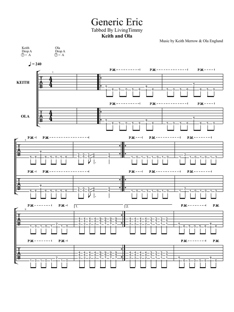 Keith and Ola - Generic Eric (Tab) | PDF | Home & Garden