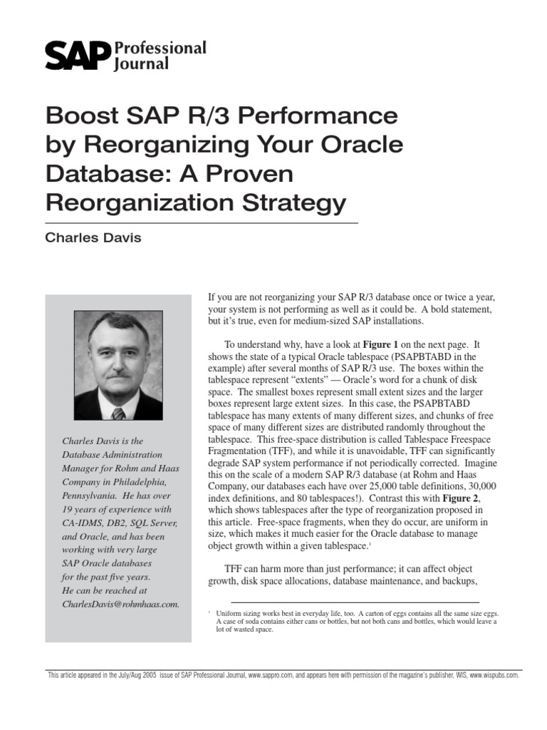 Optimize SAP R/3 with Oracle Reorg Strategy | PDF