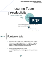 Measuring Team Productivity