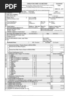 Assessment Year Indian Income Tax Return Sahaj