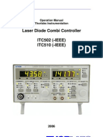 Laser Diode Combi Controller ITC502 (-IEEE) ITC510 (-IEEE) : Operation Manual Thorlabs Instrumentation