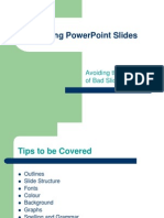 Making Powerpoint Slides: Avoiding The Pitfalls of Bad Slides