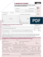 UCL Graduate Application Reference Form