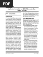 Application Portability For 32-Bit Microcontrollers - Reality or Myth?