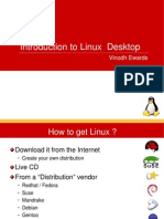 Introduction To Linux Desktop: Vinodh Ewards