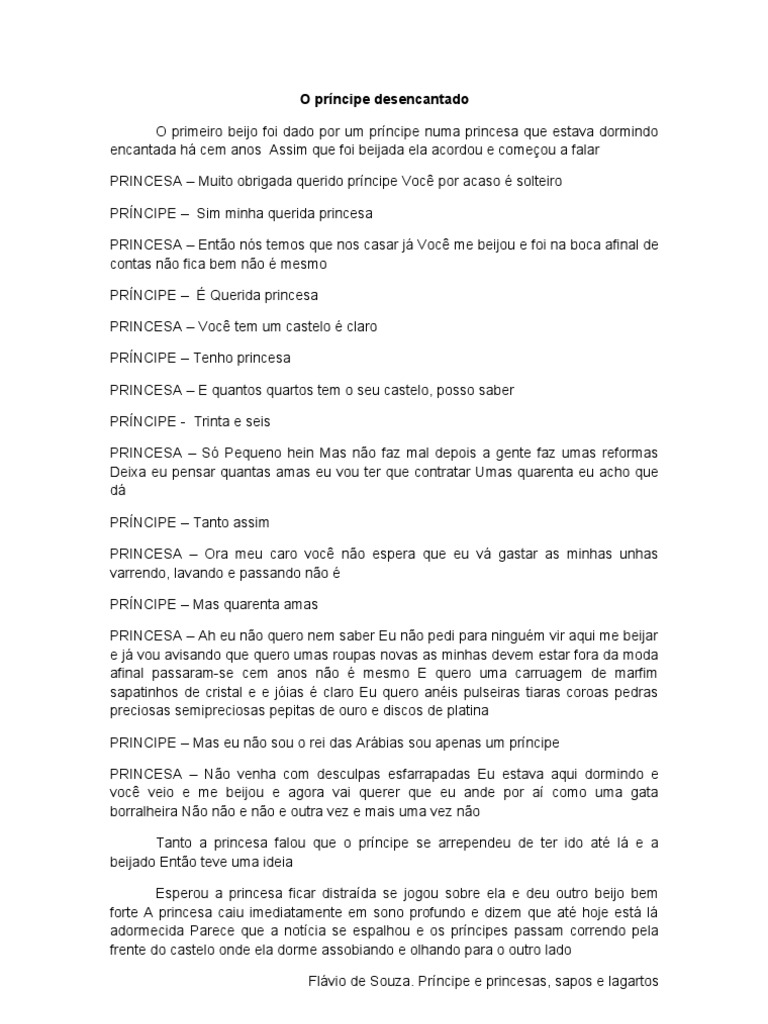 O Principe Desencantado Sem Pontuação | PDF