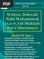 Download Bab 3 - Wahyu Dakwah Nabi Muhammad by Mohd Asri Silahuddin SN16246844 doc pdf