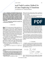 Transient-Based Fault-Location Method For Multiterminal Lines Employing S-Transform