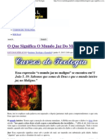 O Que Significa O Mundo Jaz Do Maligno - Portal Da Teologia PDF